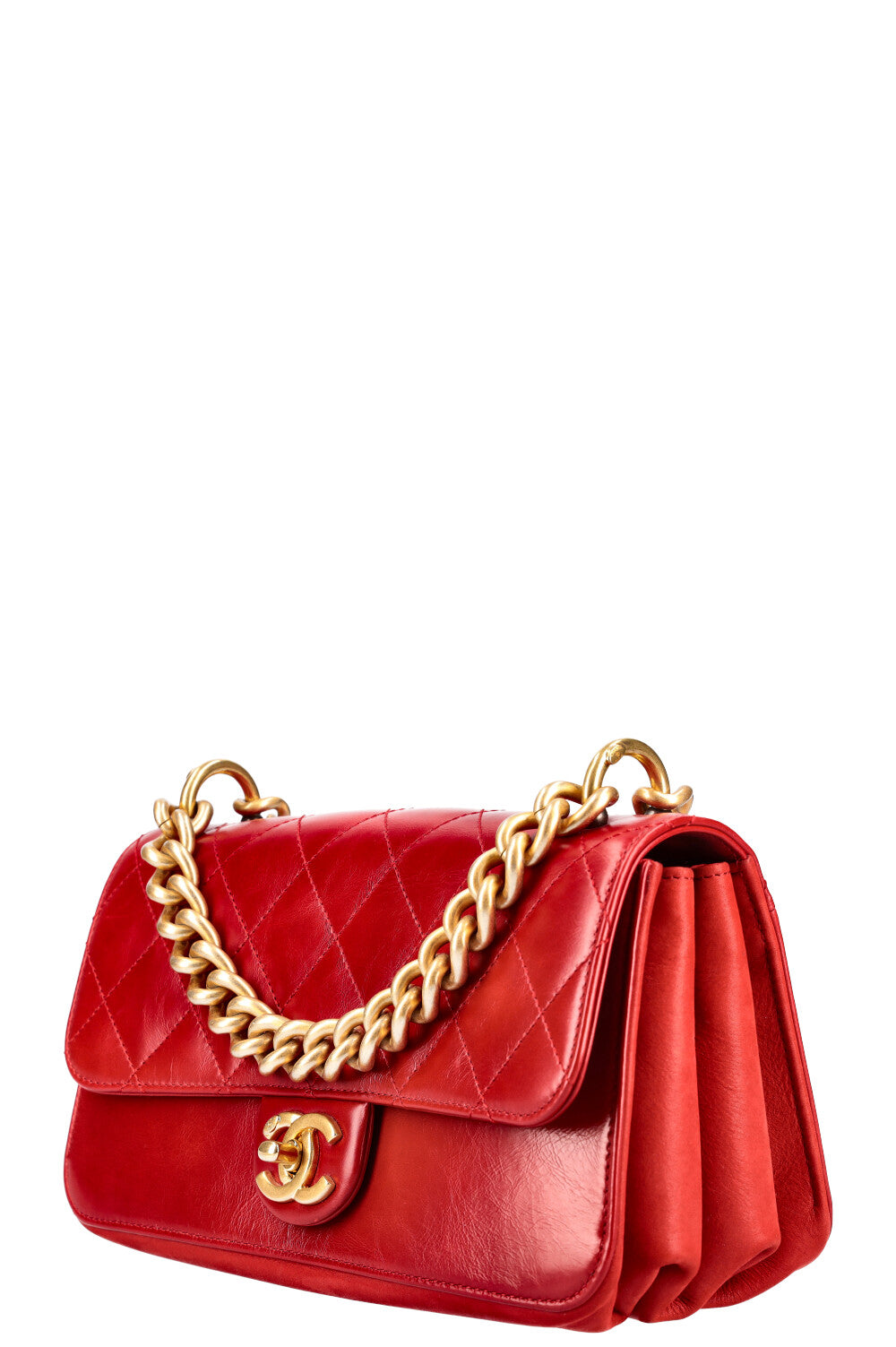 CHANEL Paris Cosmopolite Bag Small Red