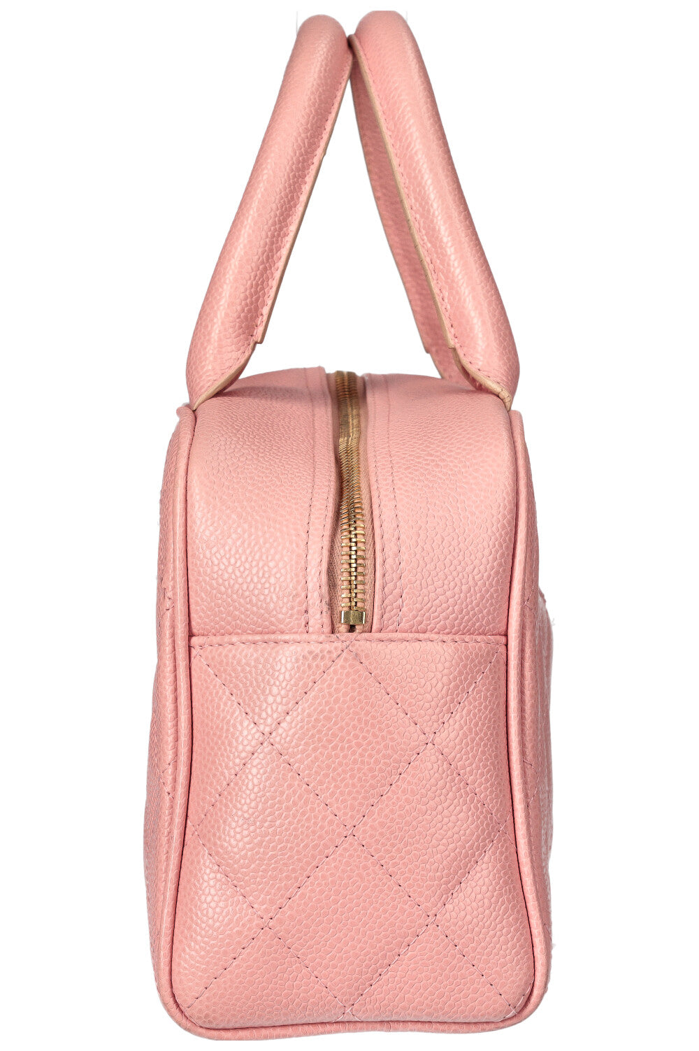 Chanel pink hotsell bowling bag