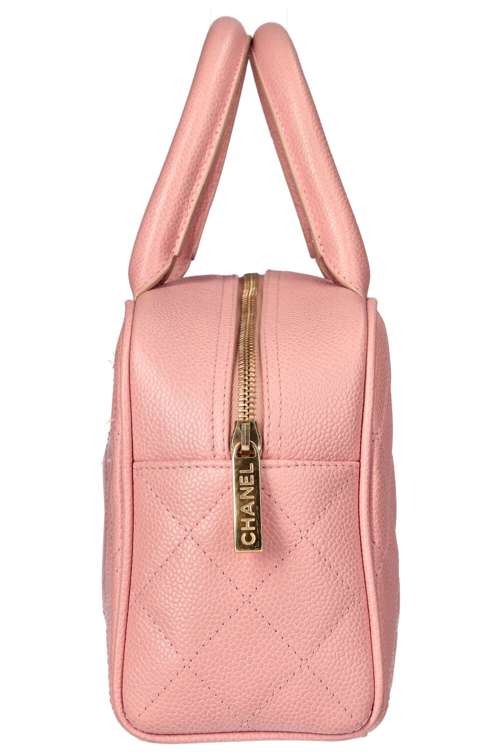 Chanel pink bowler discount bag