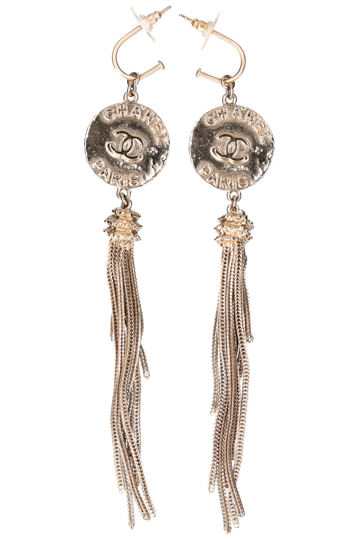 CHANEL Coin Tassel Earrings Prefall 2010