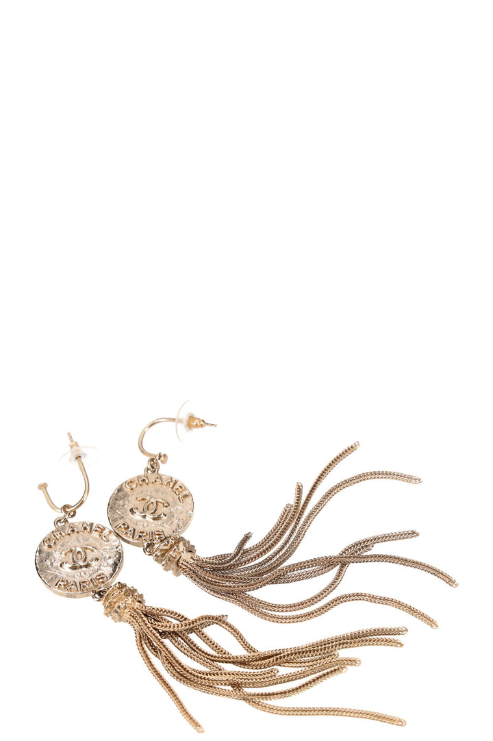 CHANEL Coin Tassel Earrings Prefall 2010