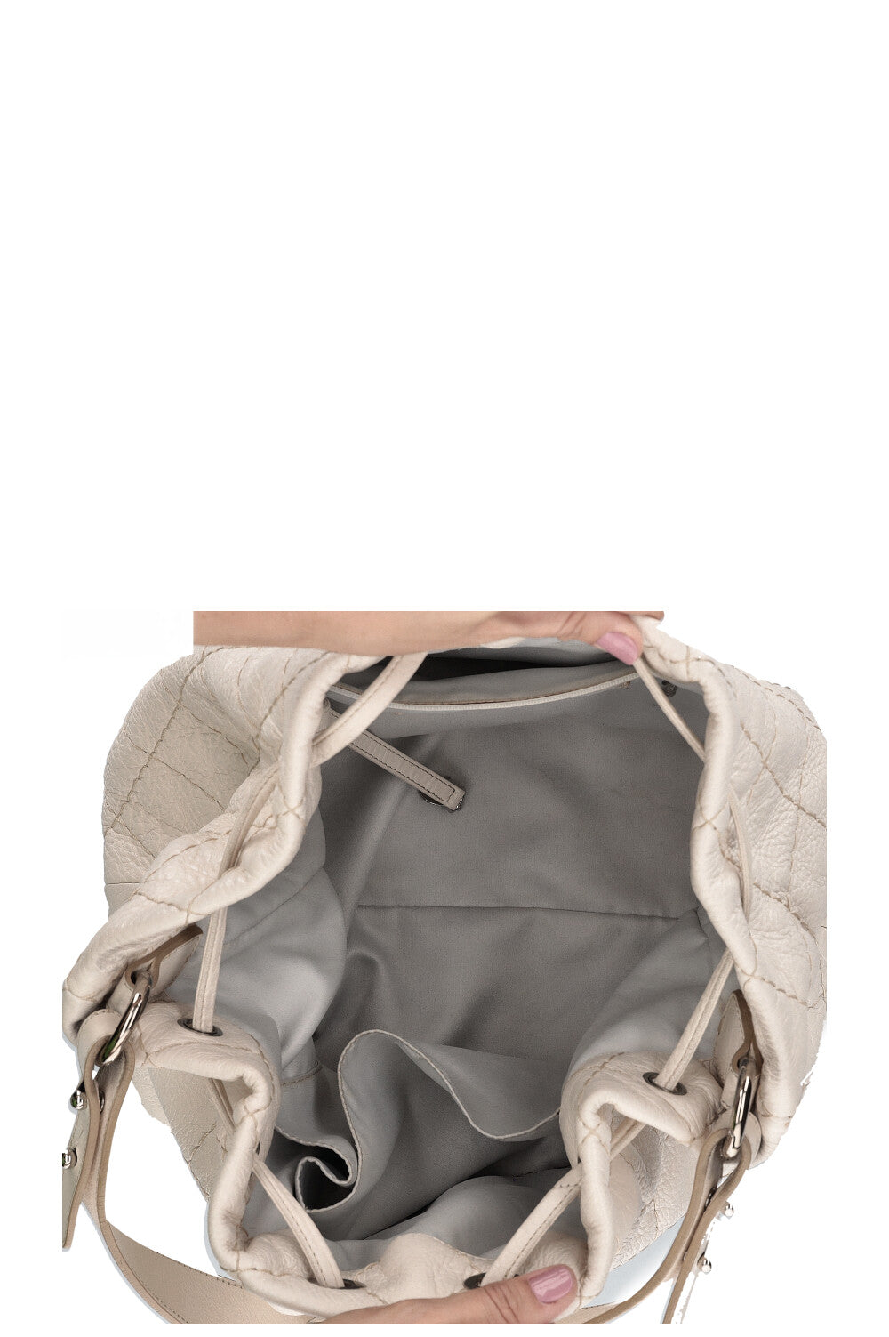 CHANEL On The Road Bucket Bag Ivory