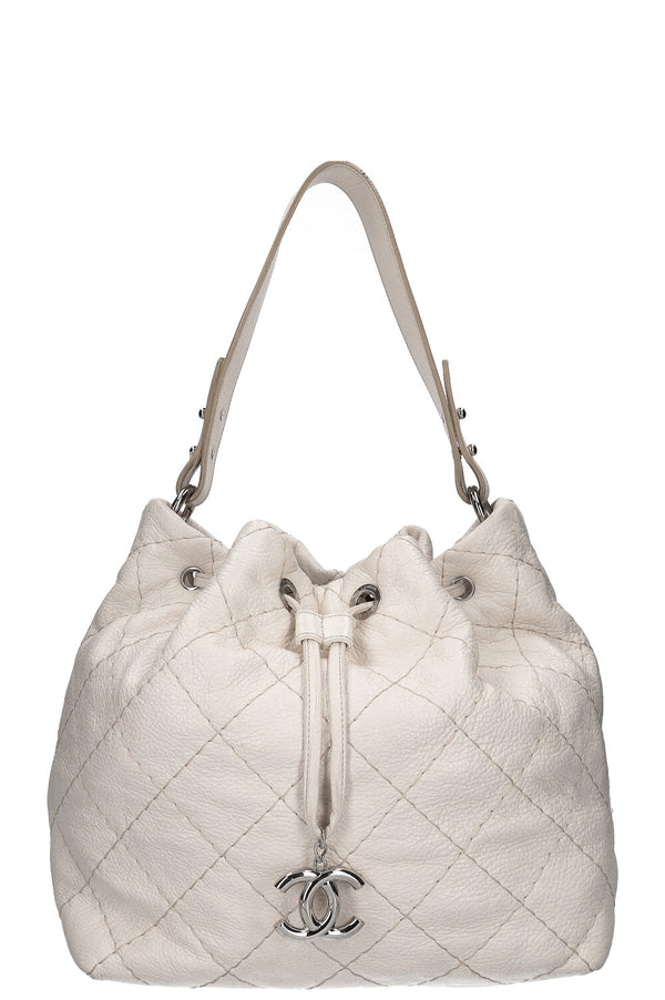 CHANEL On The Road Bucket Bag Ivory
