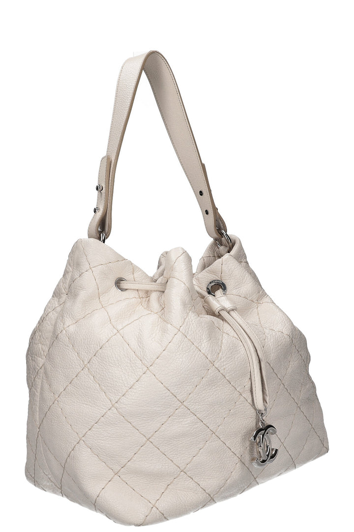 CHANEL On The Road Bucket Bag Ivory