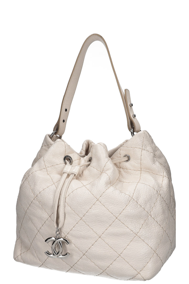 CHANEL On The Road Bucket Bag Ivory