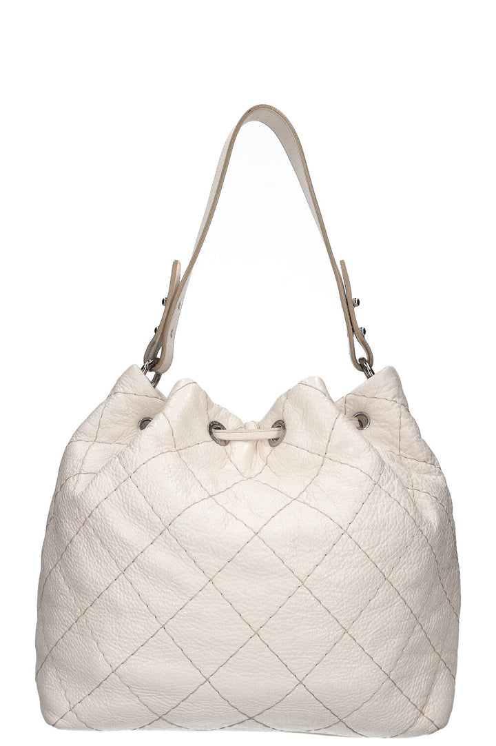 CHANEL On The Road Bucket Bag Ivory