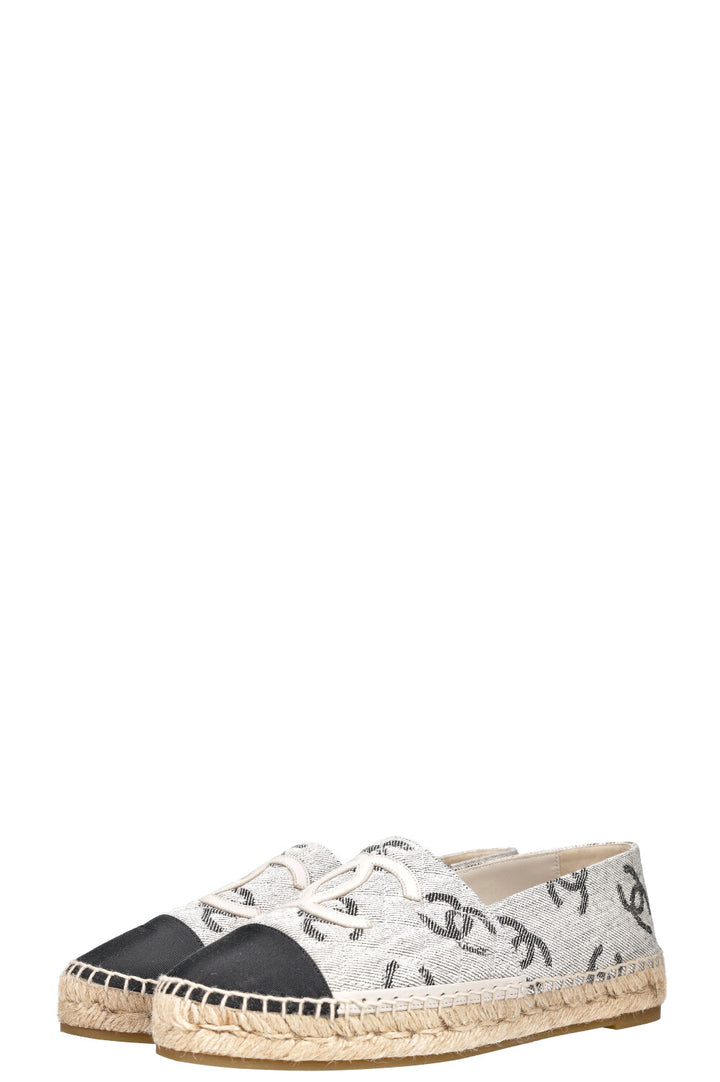 CHANEL Espadrilles CC Grey