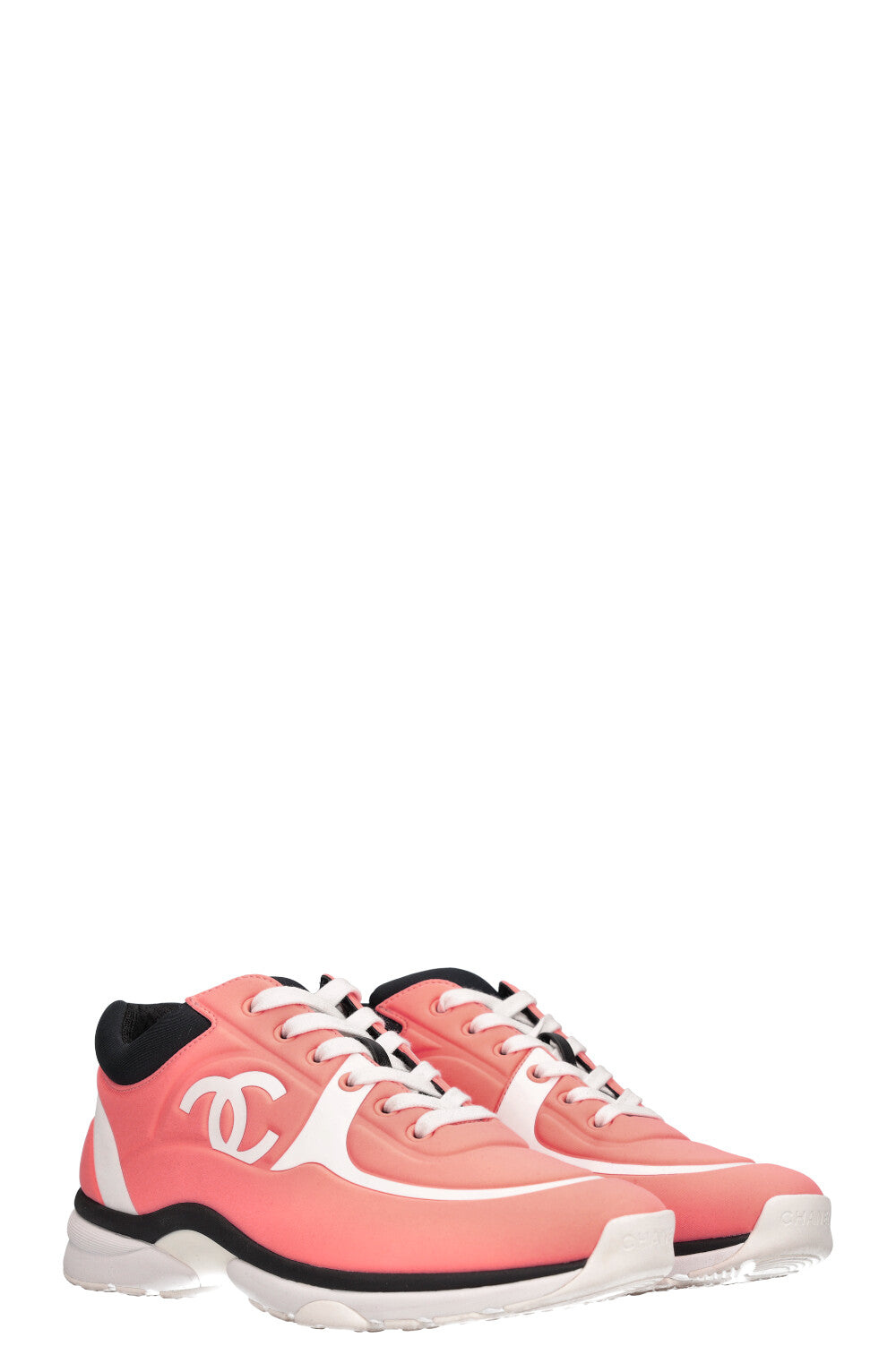 Chanel pink and black sneakers store