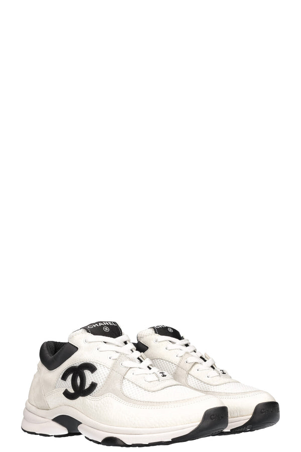 CHANEL tennis sneakers white
