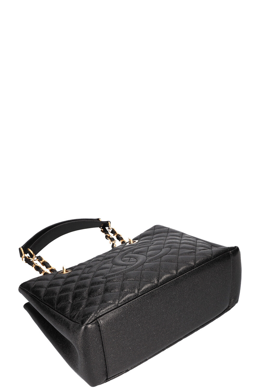 CHANEL GST Cabas Noir Caviar