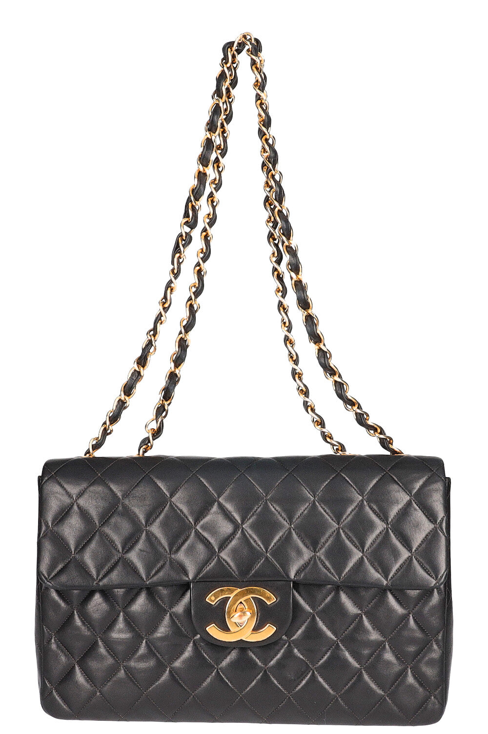 CHANEL vintage sac à rabat unique maxi