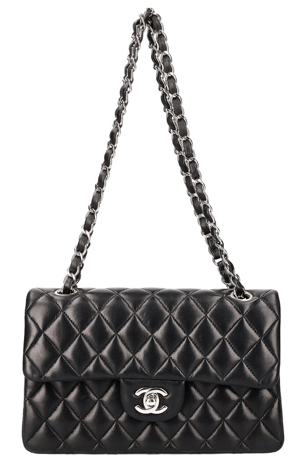 CHANEL Sac Double Rabat Petit Noir