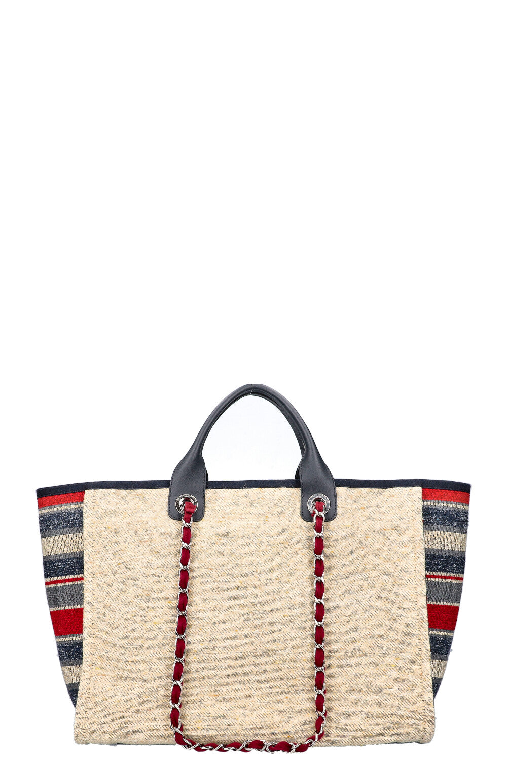 Chanel canvas hotsell deauville large tote