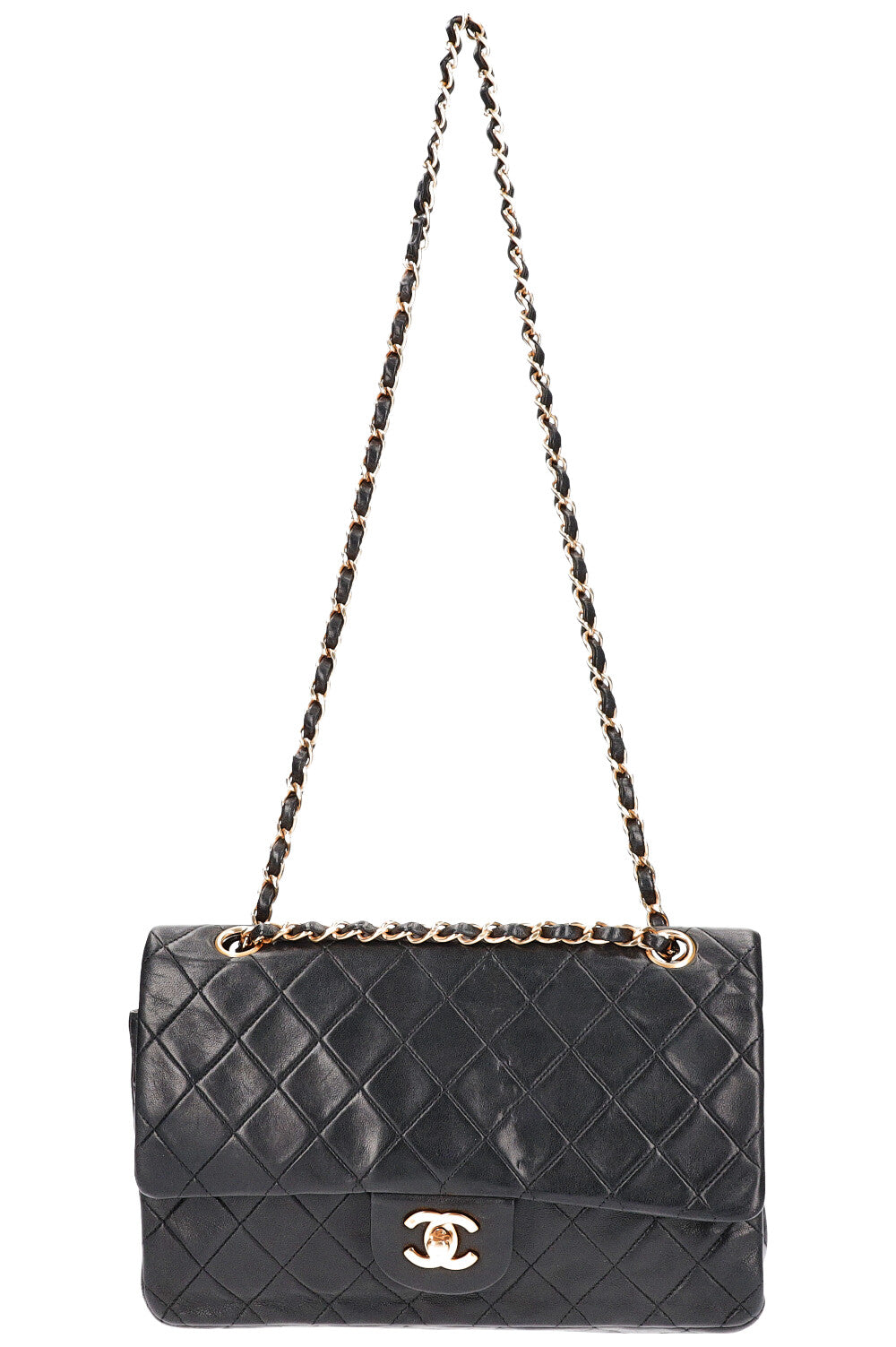 CHANEL Double Flap Bag Black REAWAKE