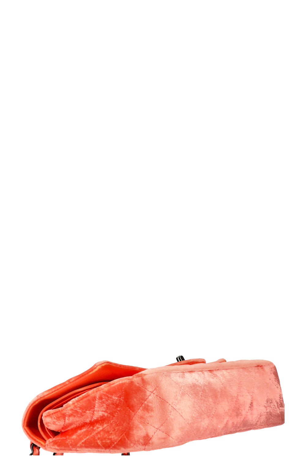 CHANEL Double Flap Bag Velvet Coral