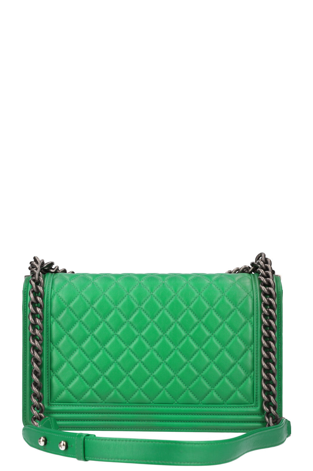 CHANEL New Medium Boy Bag Iridescent Green REAWAKE