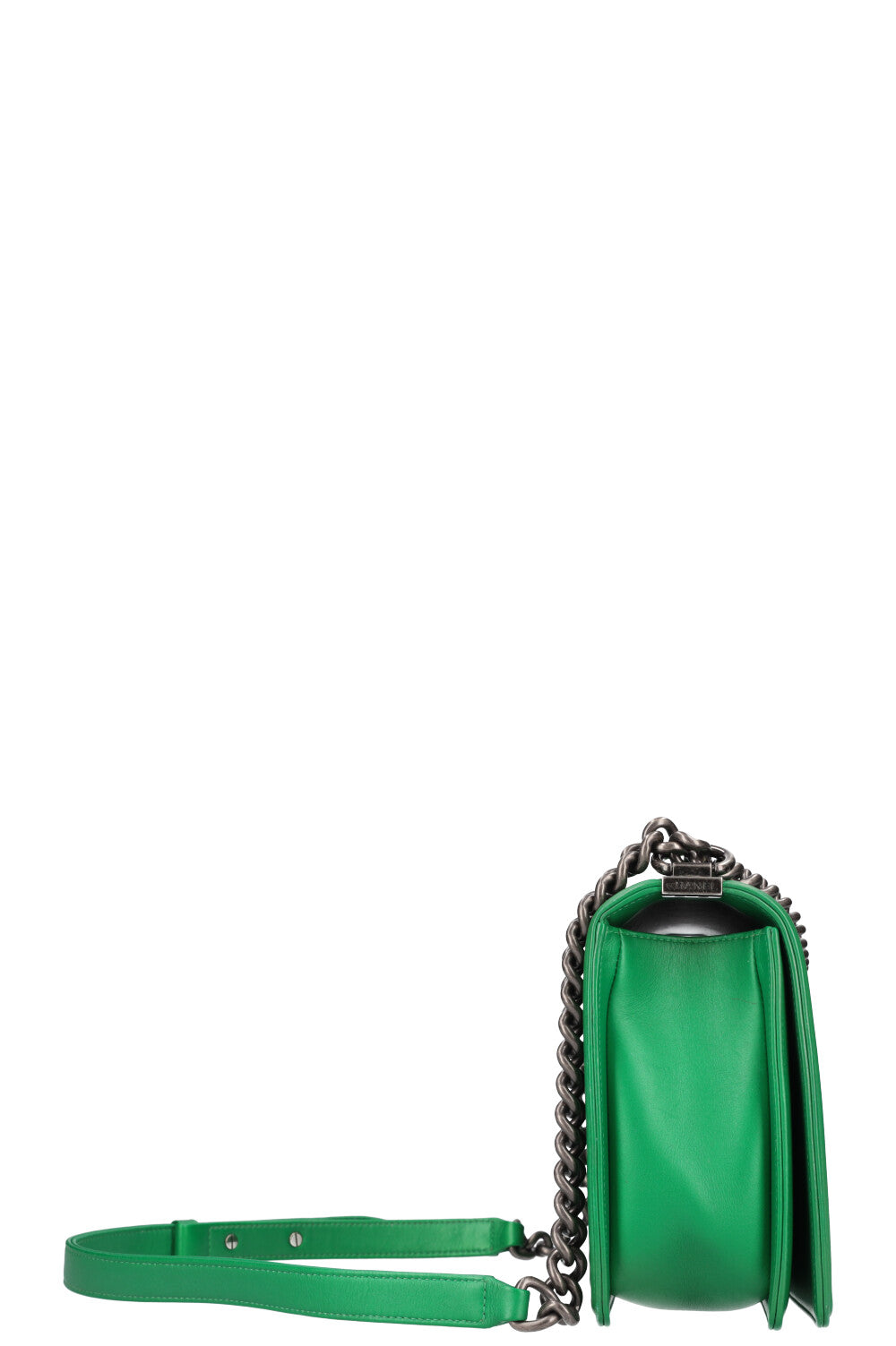 CHANEL New Medium Boy Bag Iridescent Green