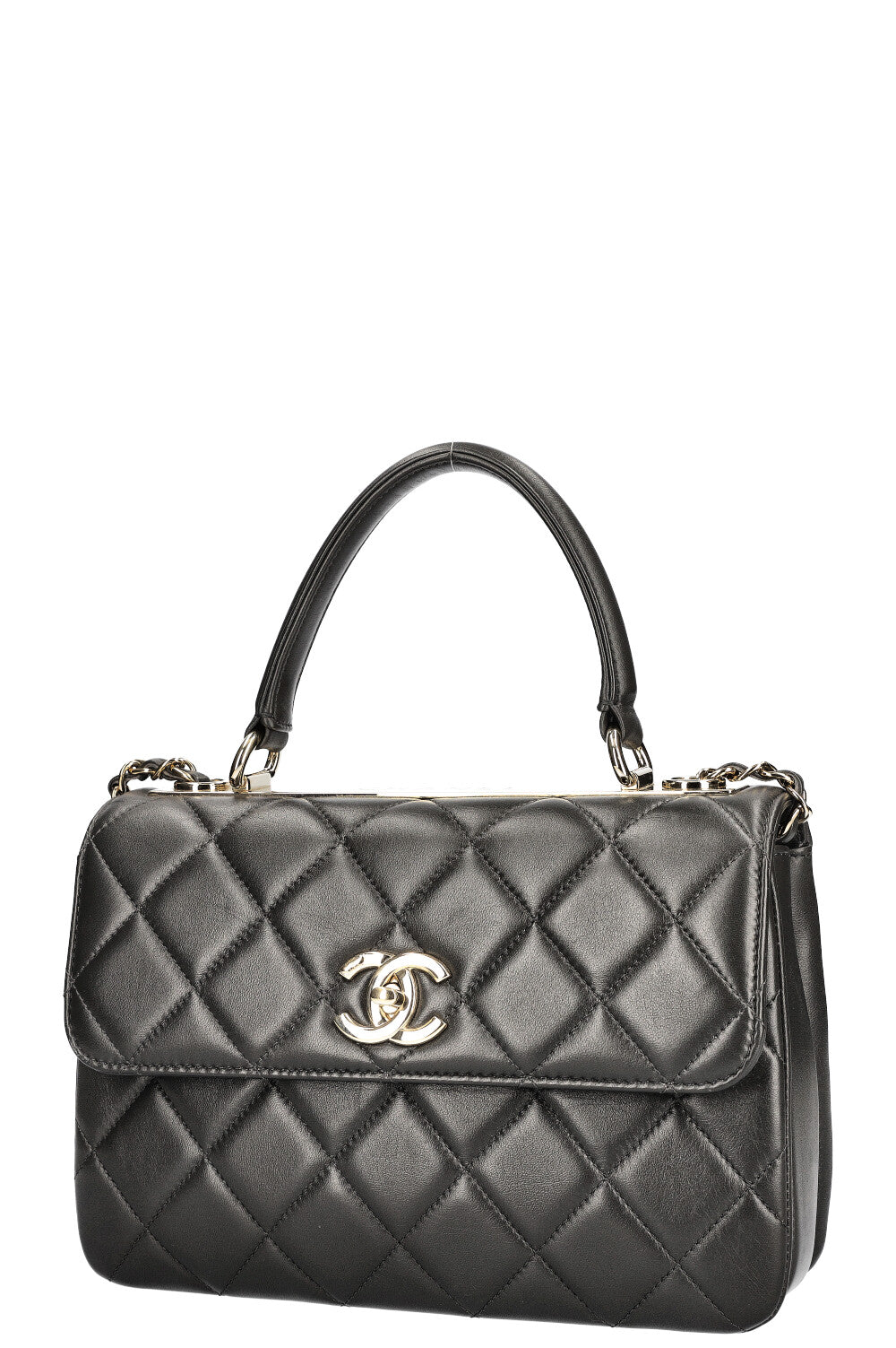 CHANEL Trendy CC Top Handle Bag Grey