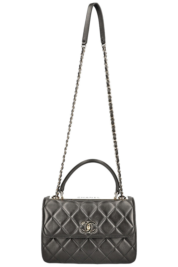 CHANEL Trendy CC Top Handle Bag Grey