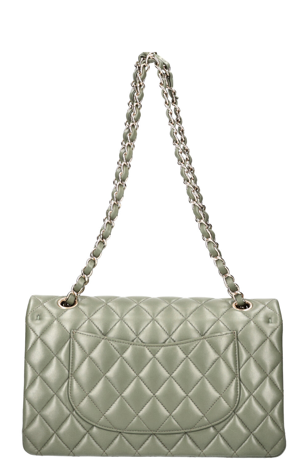 CHANEL Medium Double Flap Bag Sage