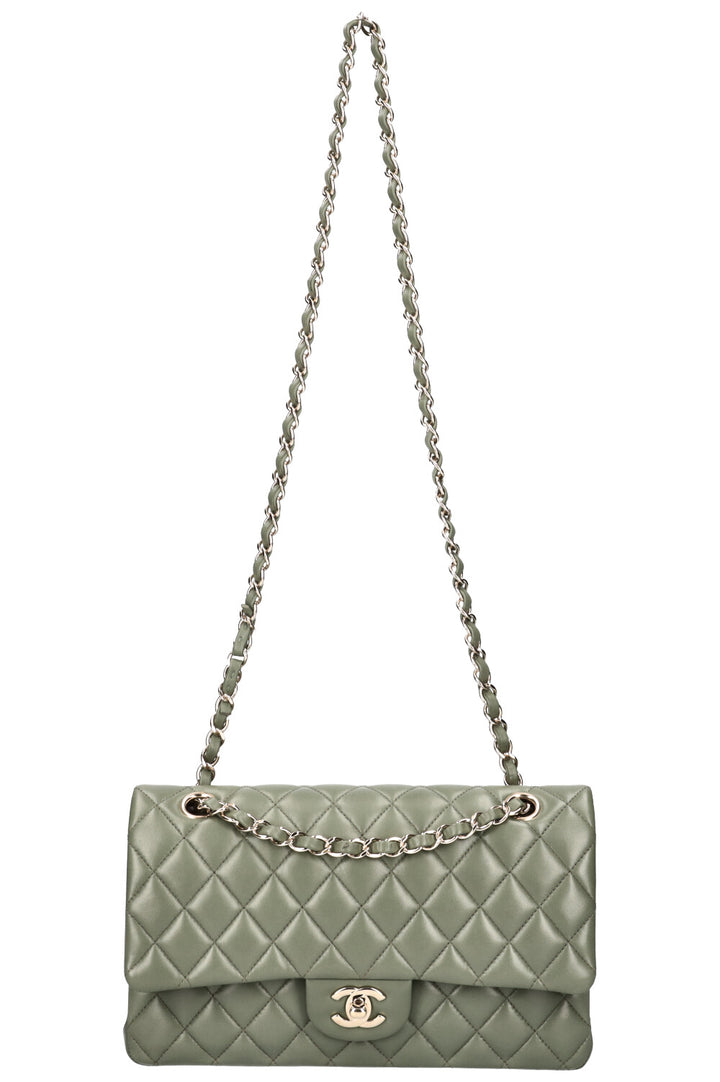 CHANEL Medium Double Flap Bag Sage