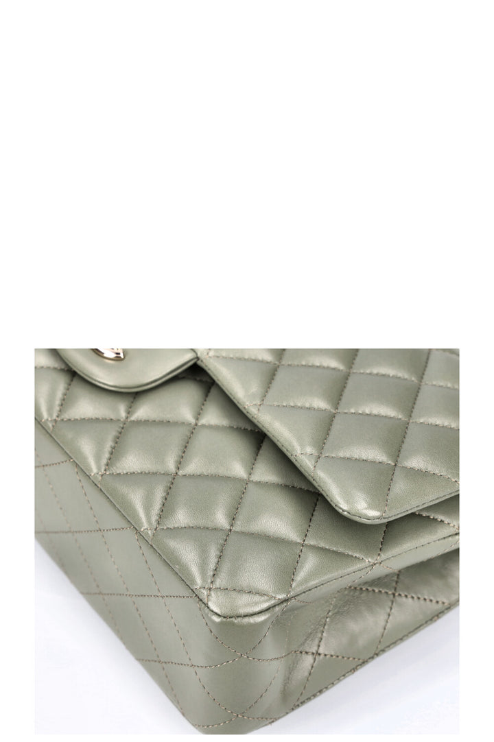 CHANEL Medium Double Flap Bag Sage