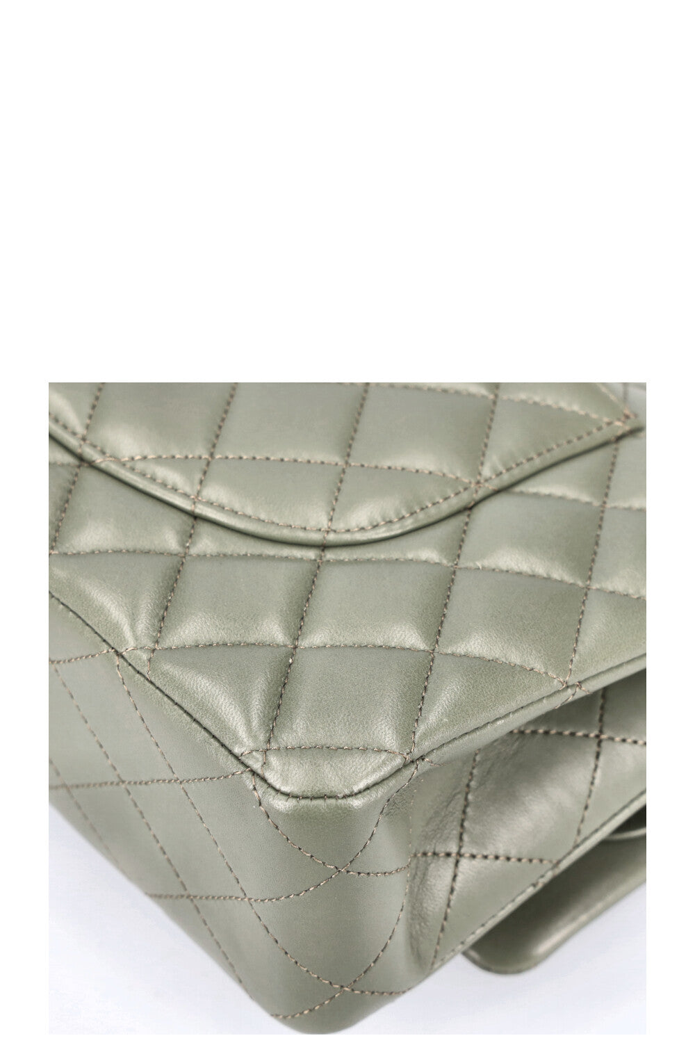 CHANEL Medium Double Flap Bag Sage