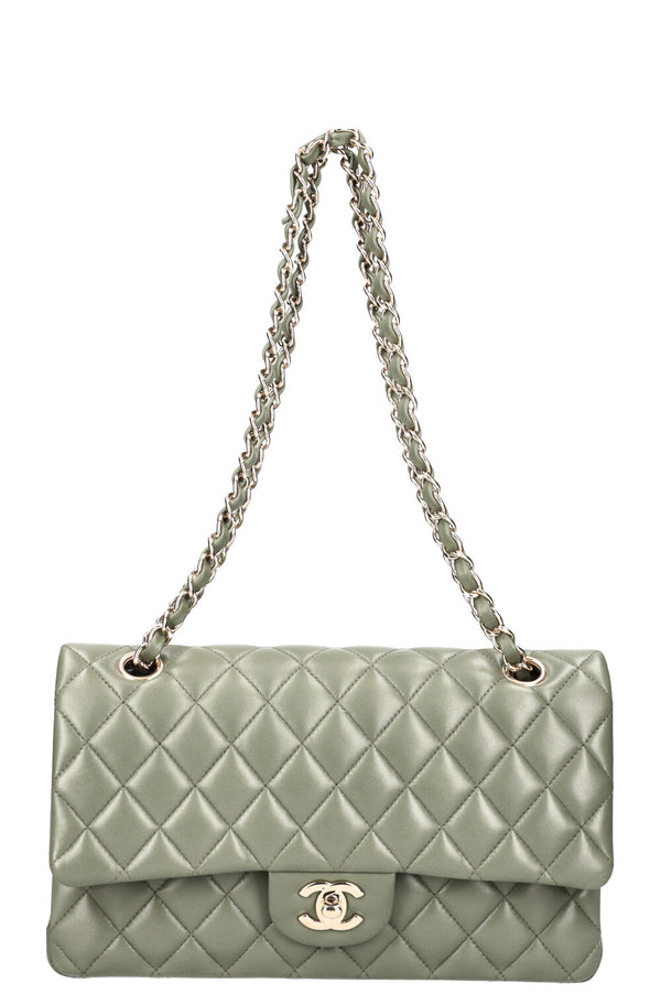 CHANEL Medium Double Flap Bag Sage