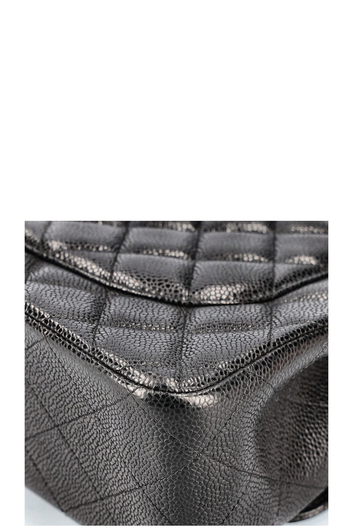 CHANEL Jumbo Double Flap Bag Caviar Black