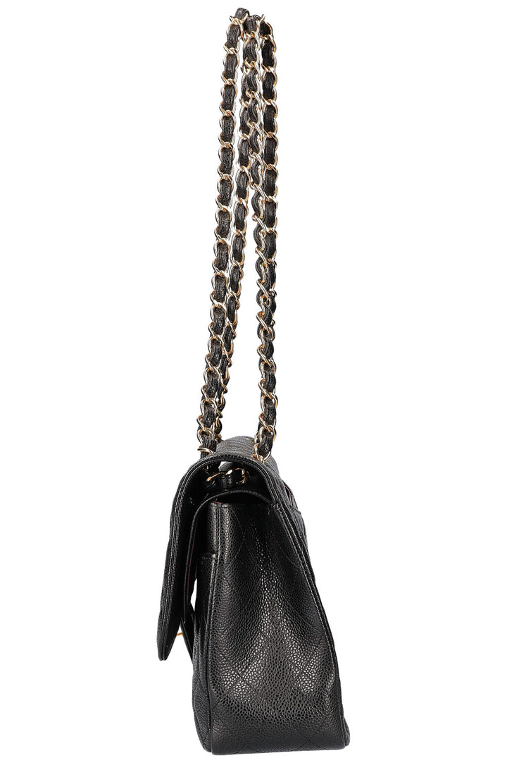 CHANEL Jumbo Double Flap Bag Caviar Black