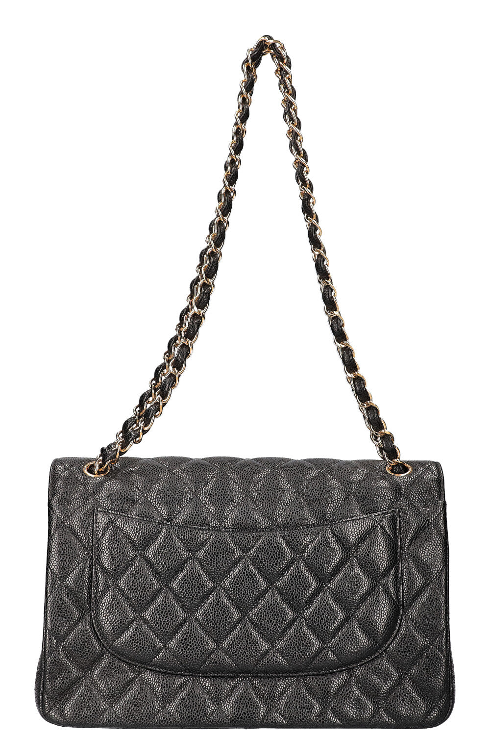 CHANEL Jumbo Double Flap Bag Caviar Black