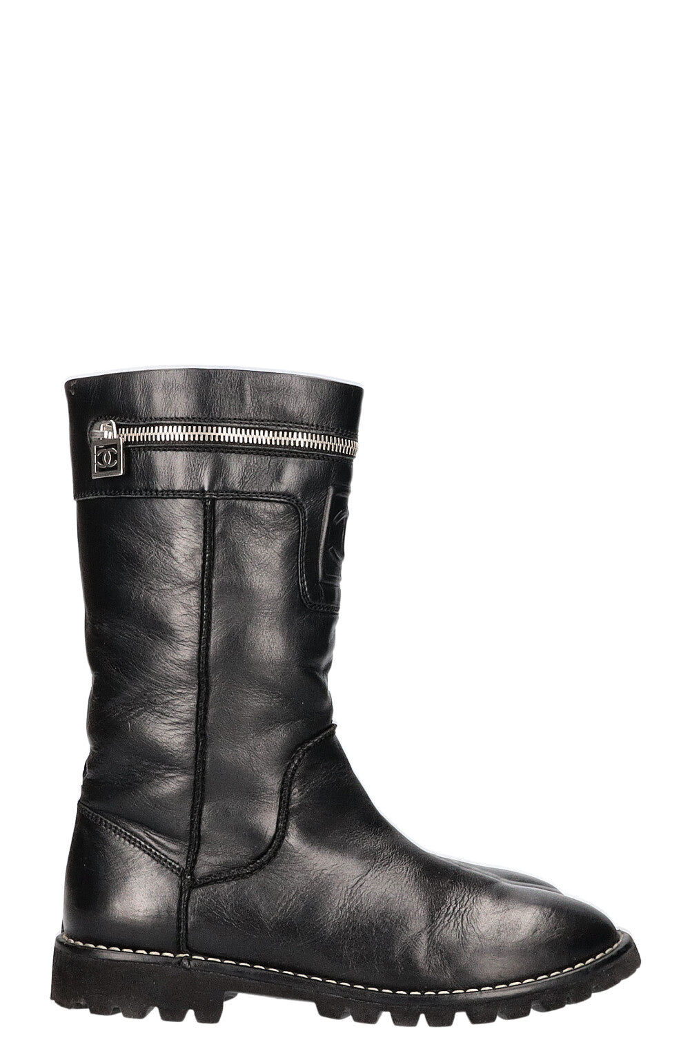 CHANEL Boots Black