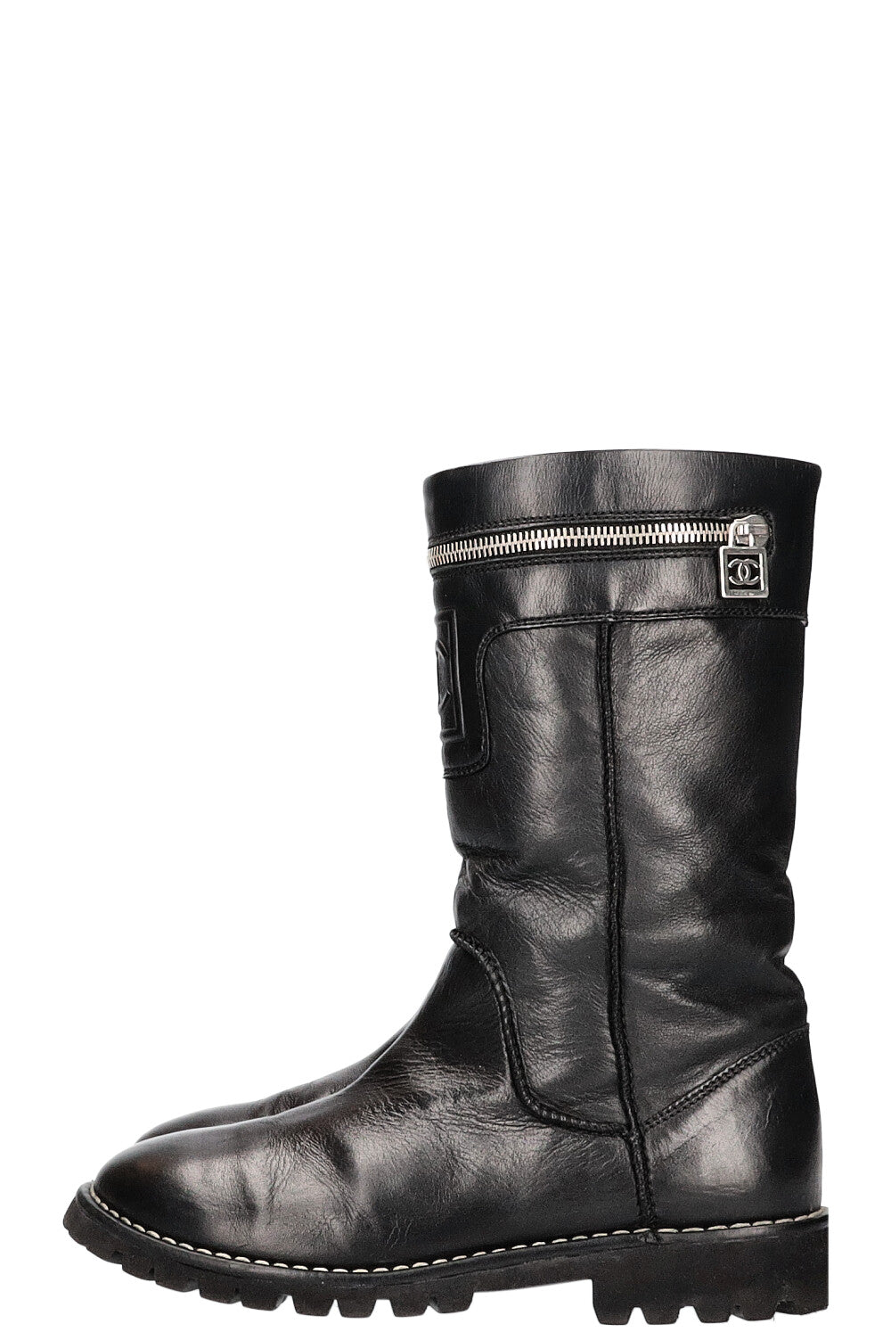 CHANEL Boots Black