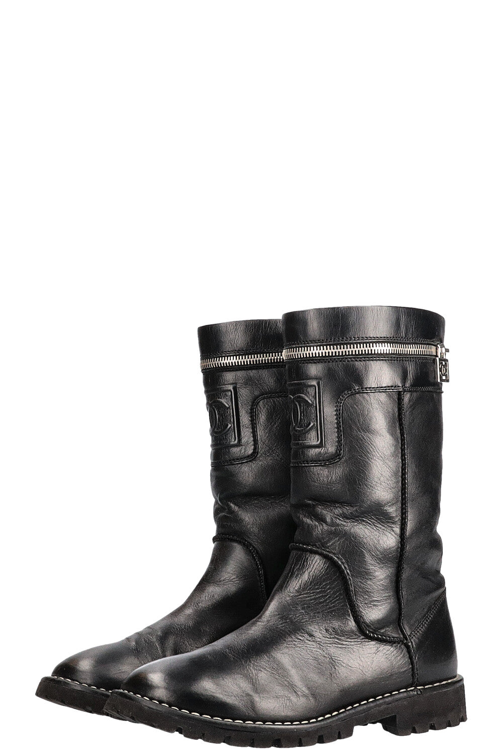 CHANEL Boots Black