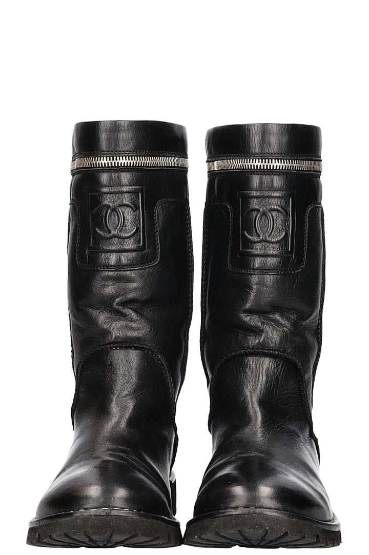 CHANEL Boots Black