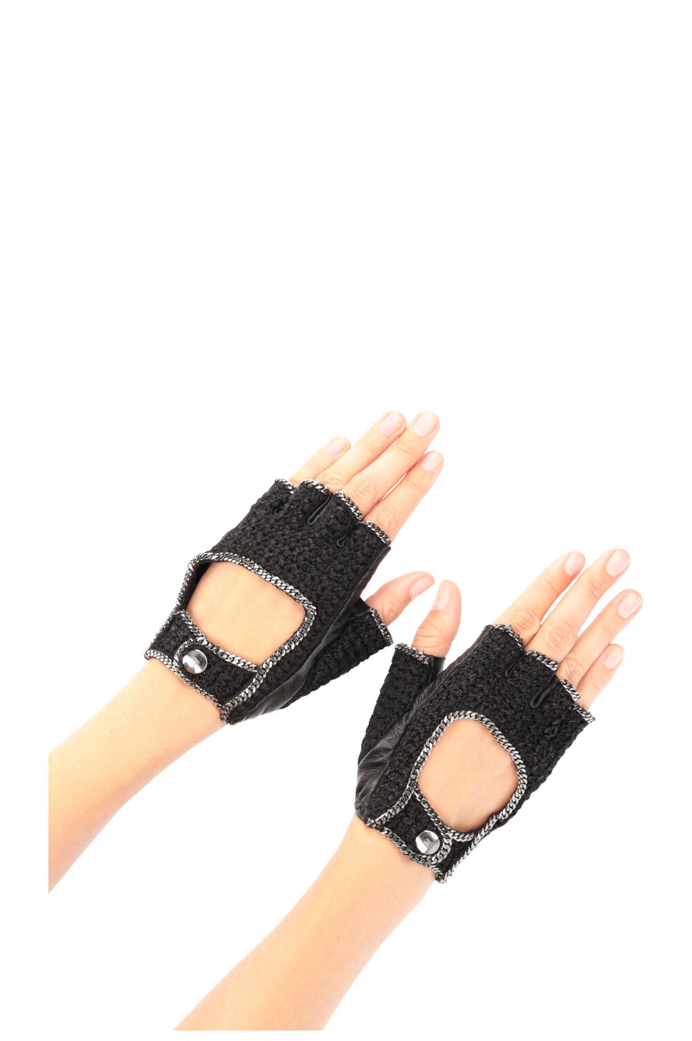 CHANEL Gloves Knit and Chain Black – REAWAKE