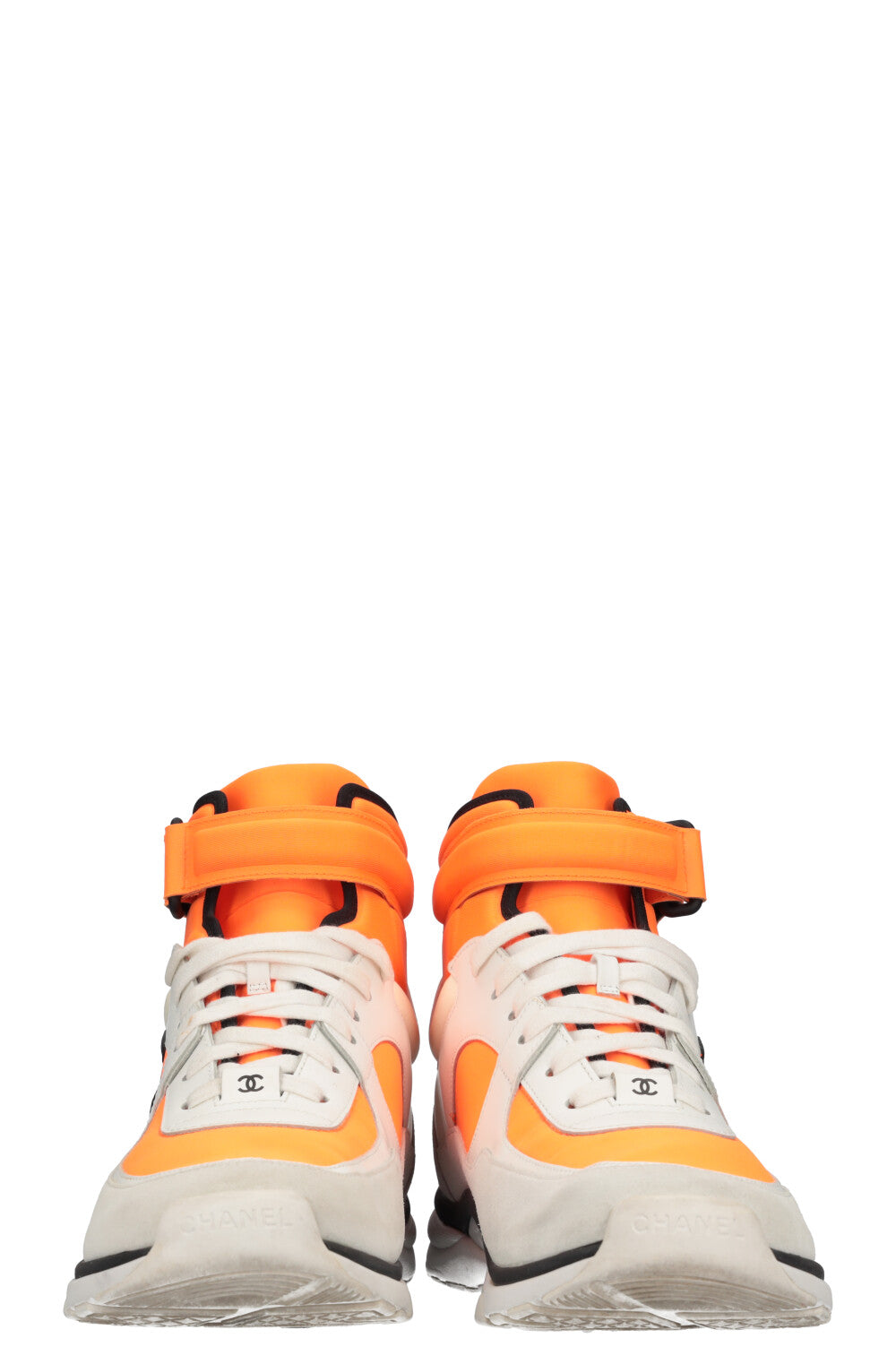 CHANEL baskets montantes orange fluo REAWAKE