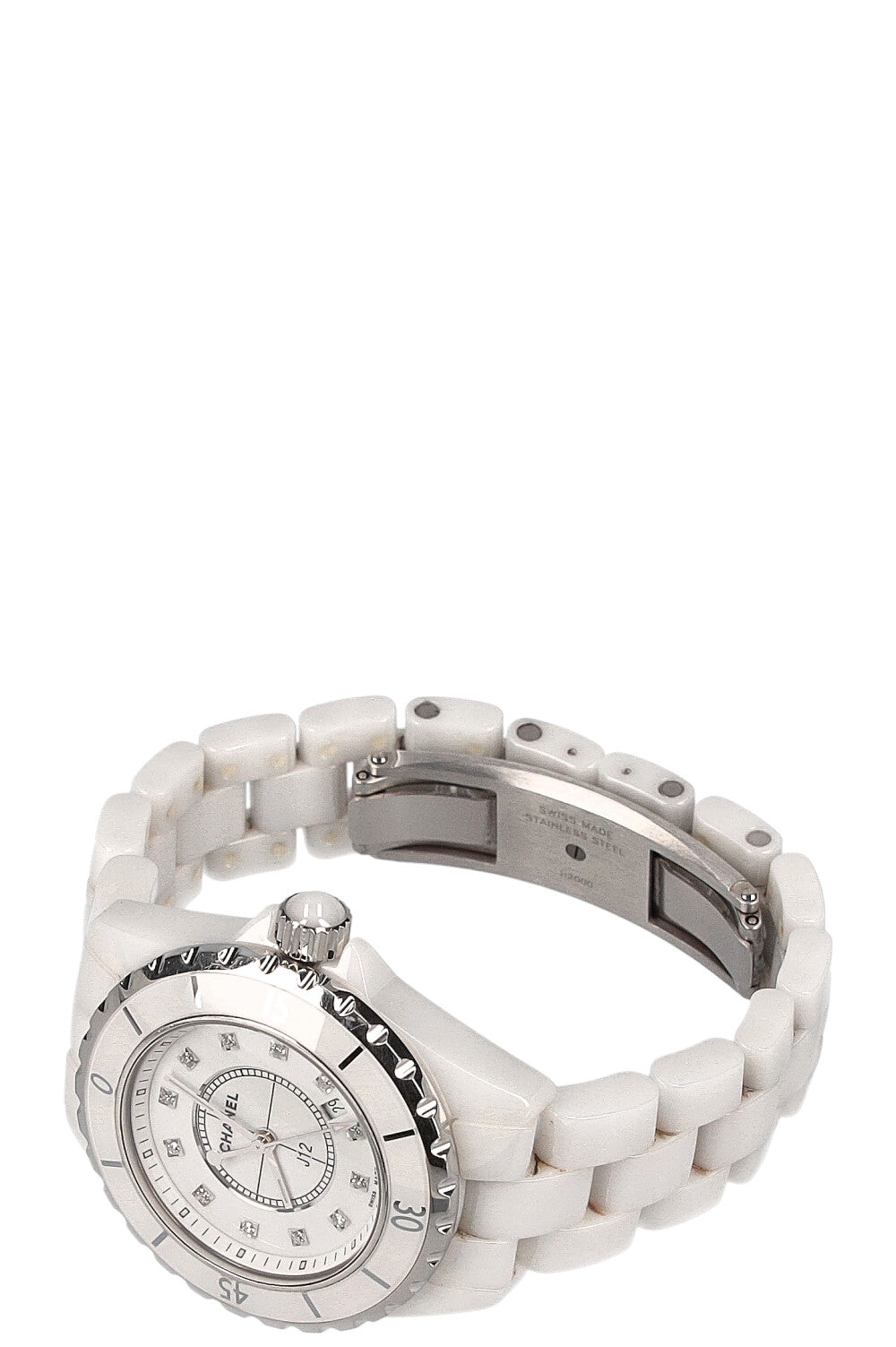 CHANEL J12 Watch 33mm White Diamonds