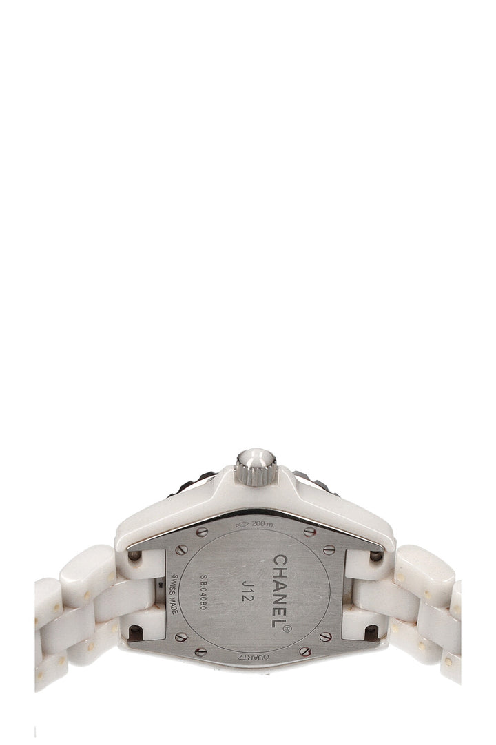 CHANEL J12 Watch 33mm White Diamonds