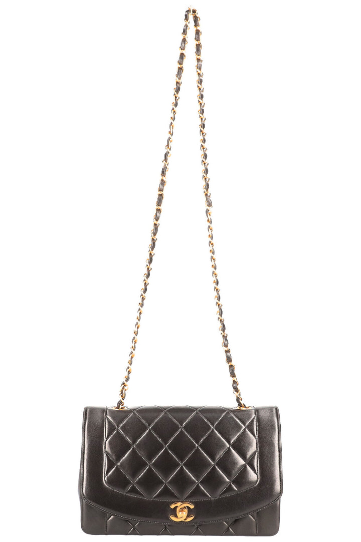 Chanel Vintage Diana Flap Bag Black 