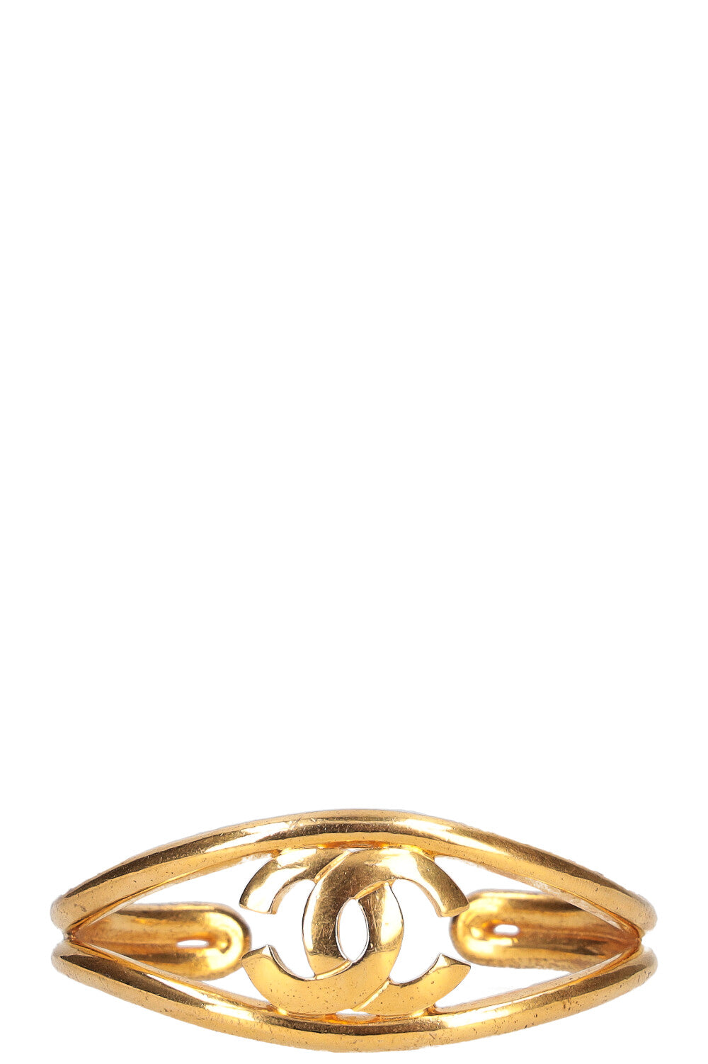 CHANEL Cuff CC Gold 97P