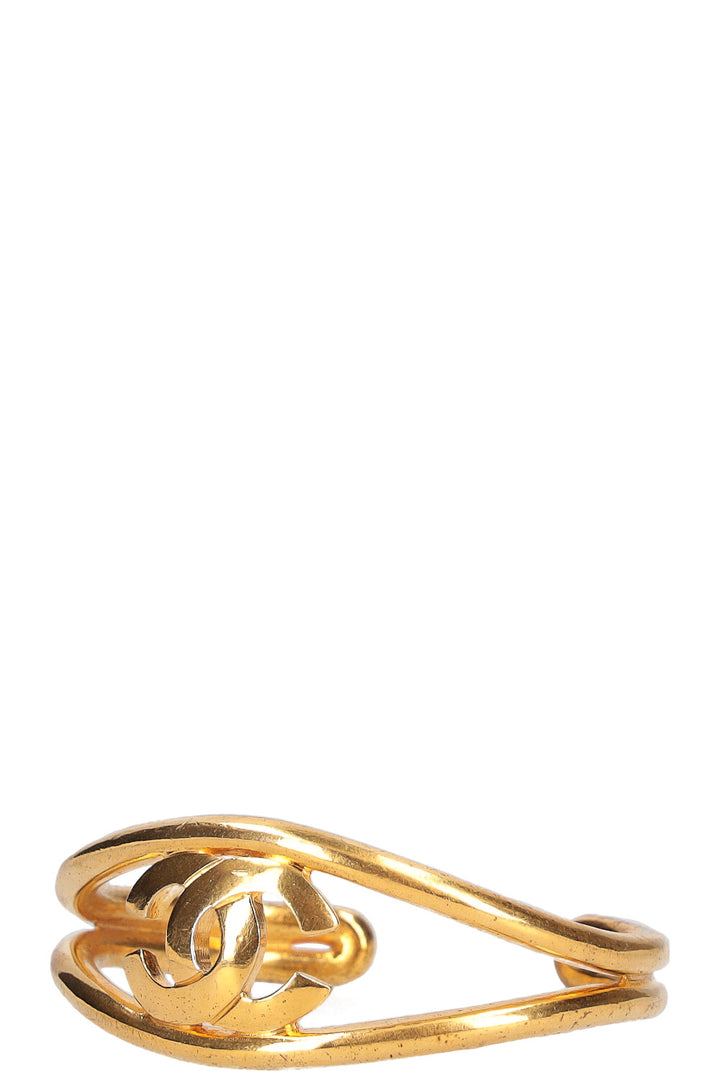 CHANEL Cuff CC Gold 97P