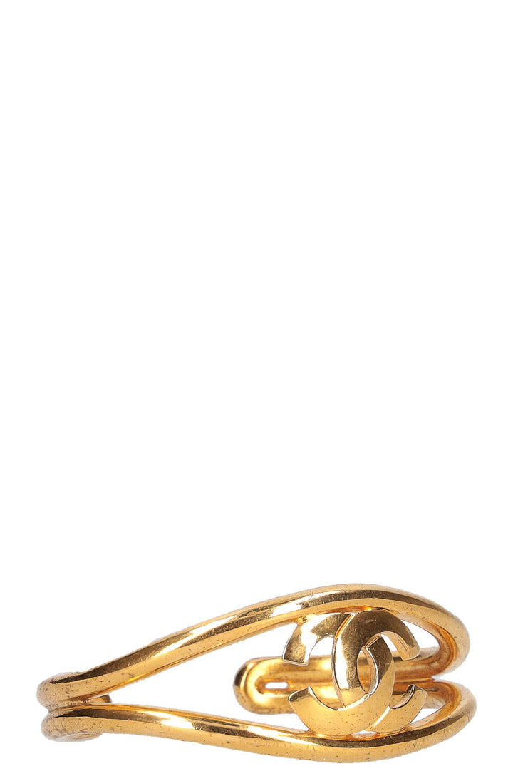 CHANEL Cuff CC Gold 97P