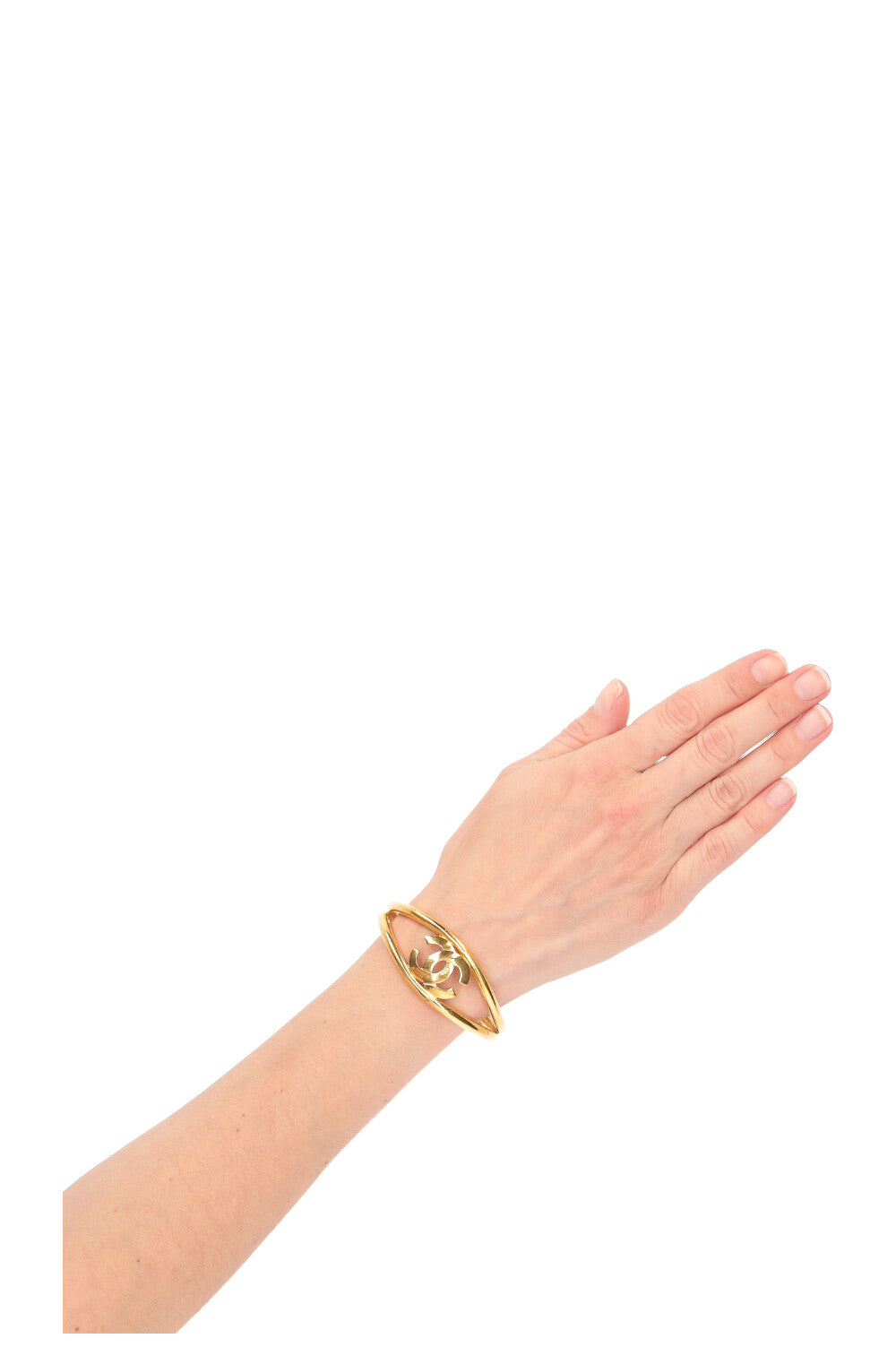 CHANEL Cuff CC Gold 97P