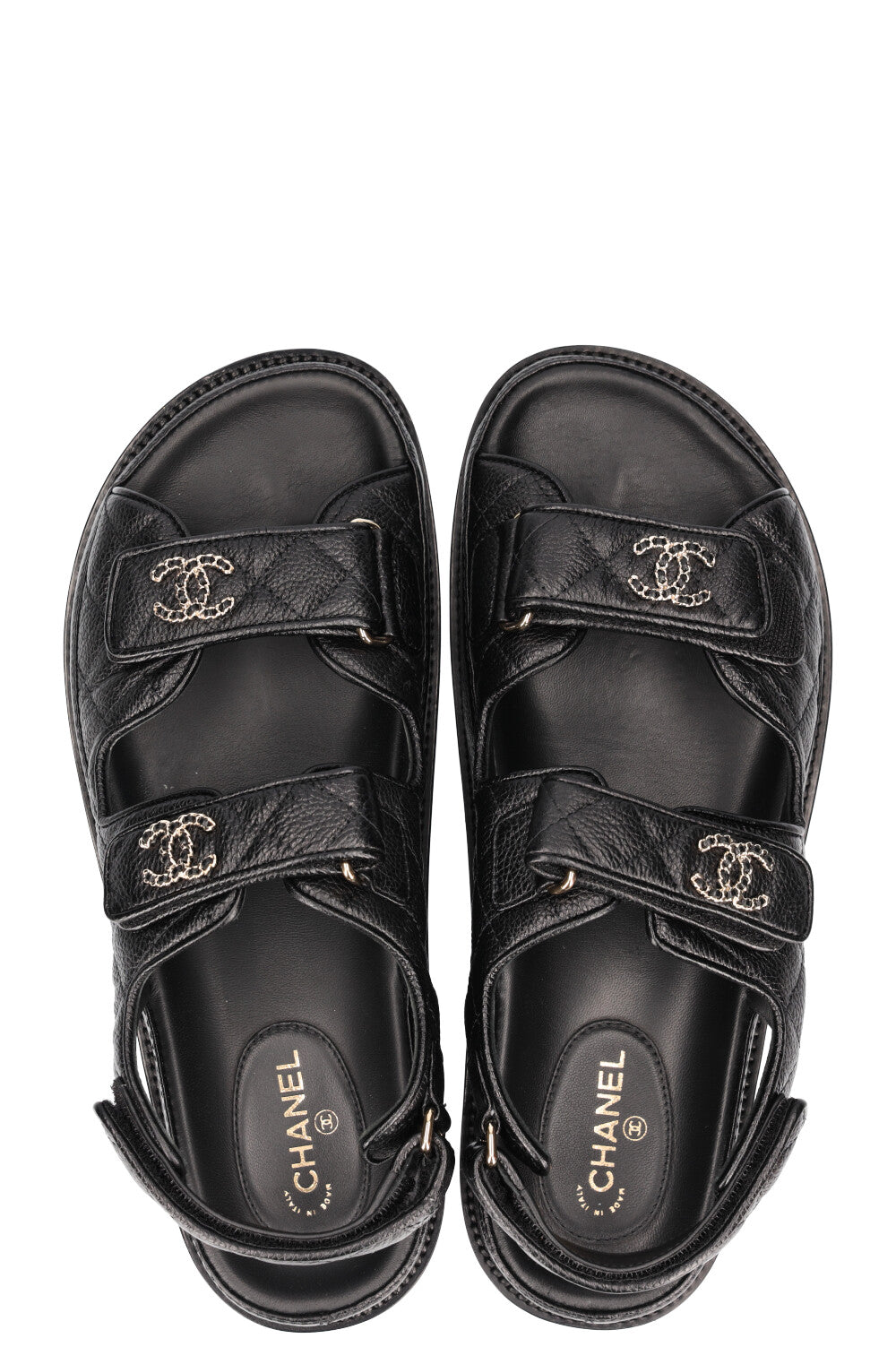 Chanel dad sandals deals second hand