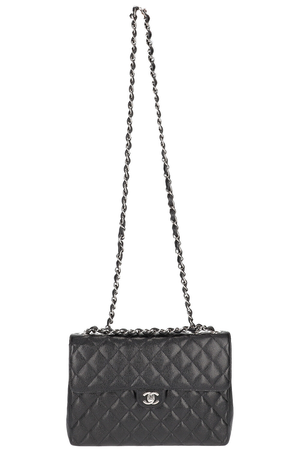 CHANEL Single Flap Bag Caviar Black REAWAKE