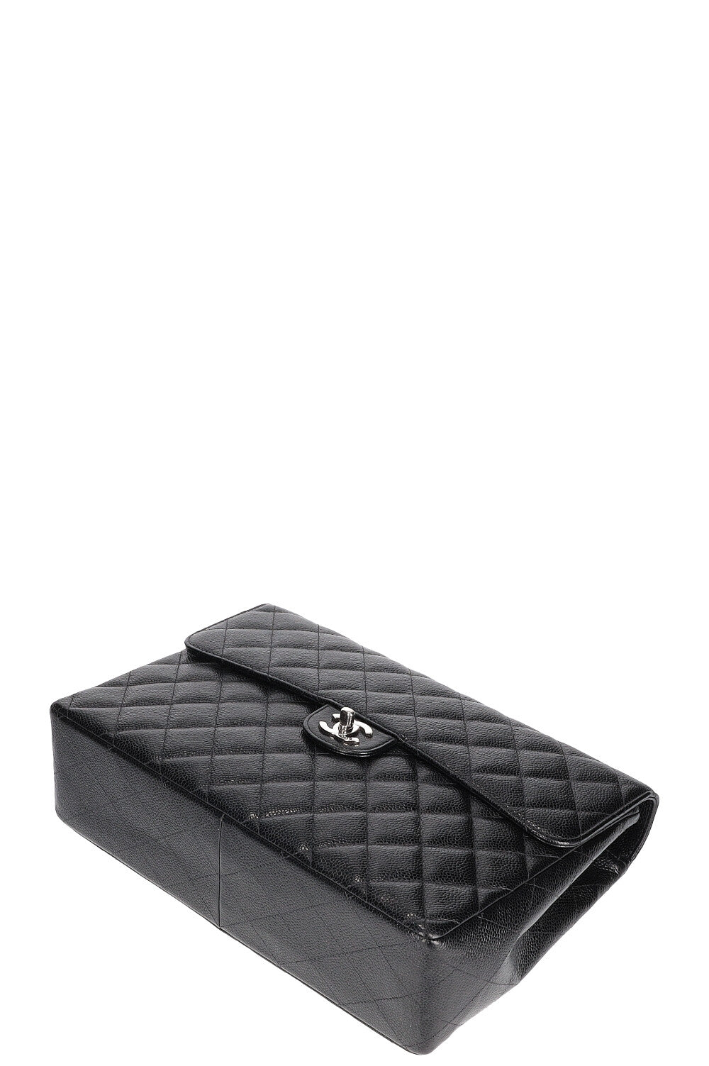 CHANEL Single Flap Bag Caviar Black