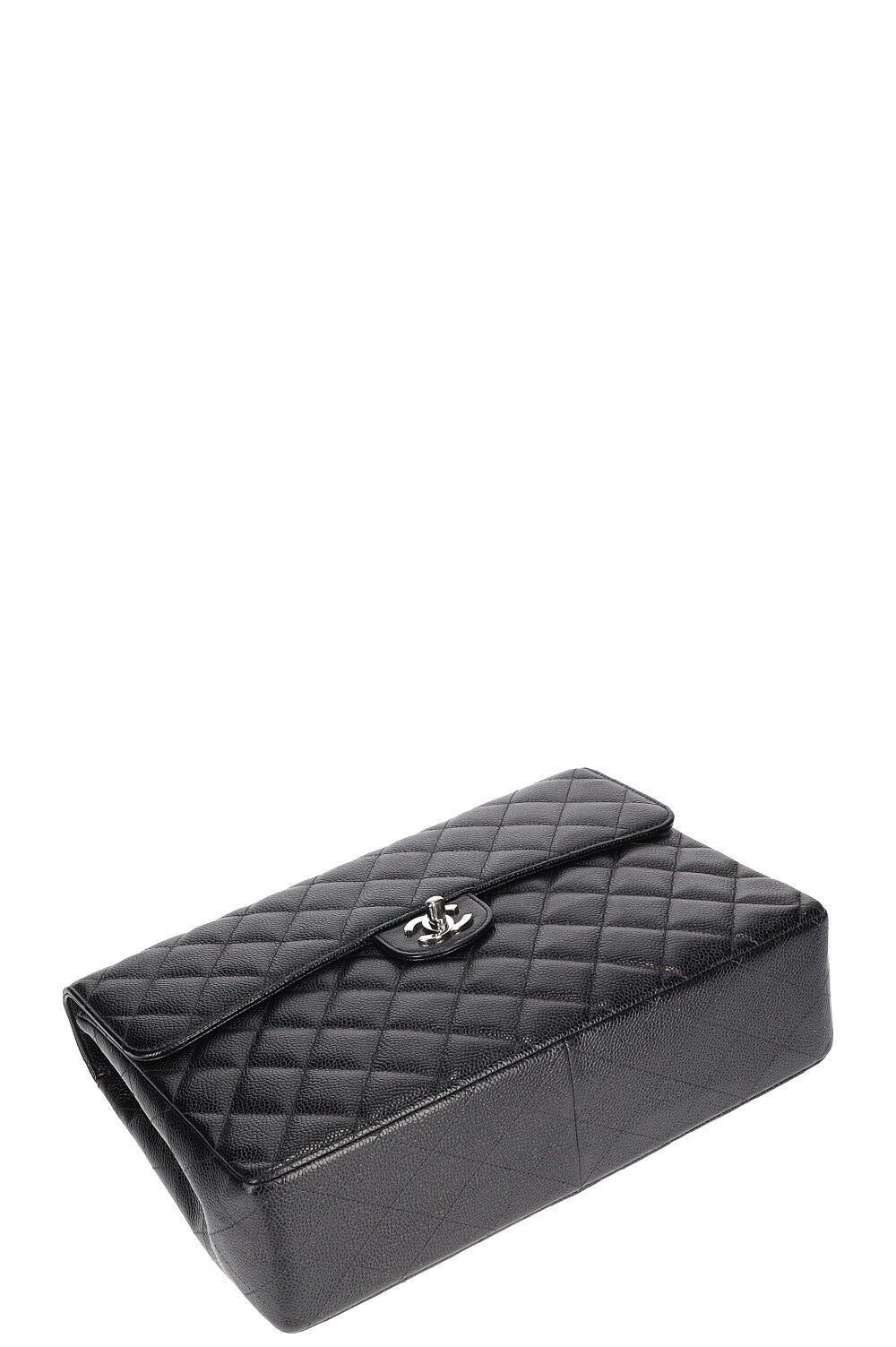 CHANEL Single Flap Bag Caviar Black