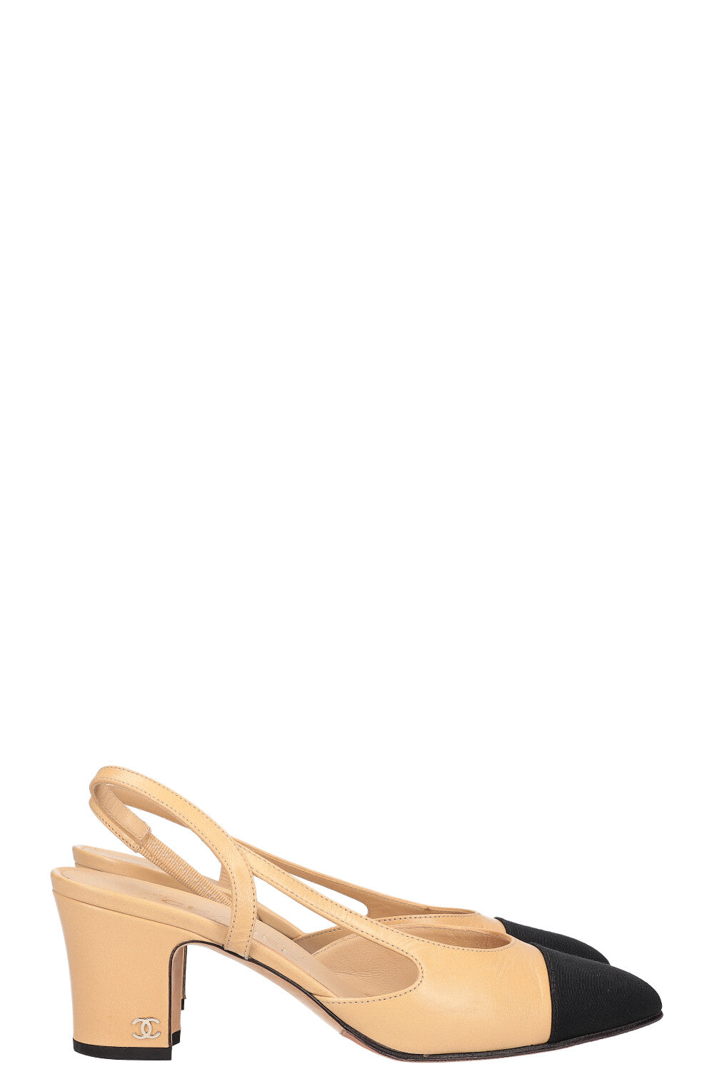 CHANEL beige slingback pumps – REAWAKE