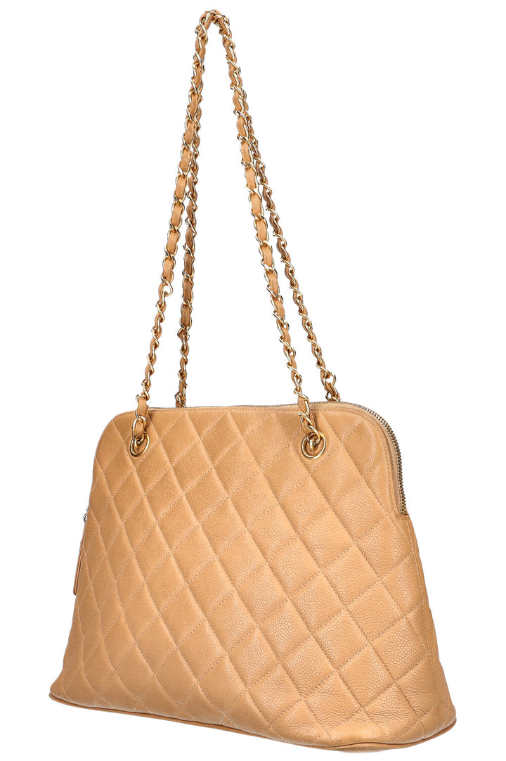 CHANEL Sac Caviar Beige